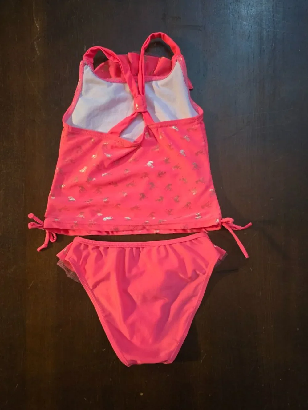 Lot of 5 Girls Swimsuits Size 4 (Bluey, Minnie Mouse, Floral, Rash Guard) Bundle